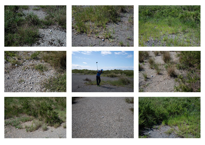 No14 par5 大阪湾への埋め立て土砂を採取した跡地工業団地Kにあるロングホールです。空に吸い込まれるようなロケーションが気持ちいい。 